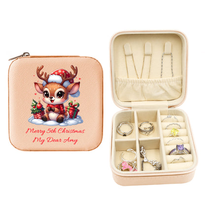 Mini Travel Jewelry Box, Birthday Gift for Woman & Girls JB014