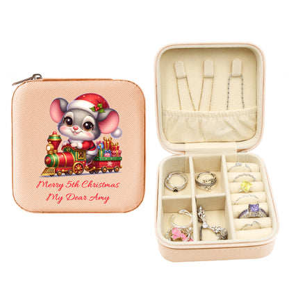 Mini Travel Jewelry Box, Birthday Gift for Woman & Girls JB015