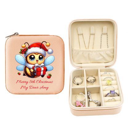 Mini Travel Jewelry Box, Birthday Gift for Woman & Girls JB016