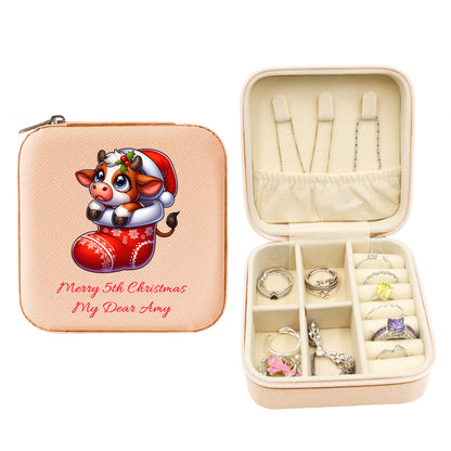 Mini Travel Jewelry Box, Birthday Gift for Woman & Girls JB017