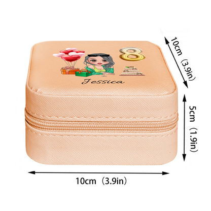 Mini Travel Jewelry Box, Birthday Gift for Woman & Girls, Gift for Teens Woman Girls Ladies