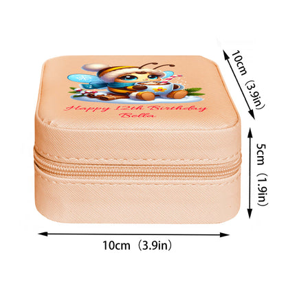 Mini Travel Jewelry Box, Birthday Gift for Woman & Girls JB004