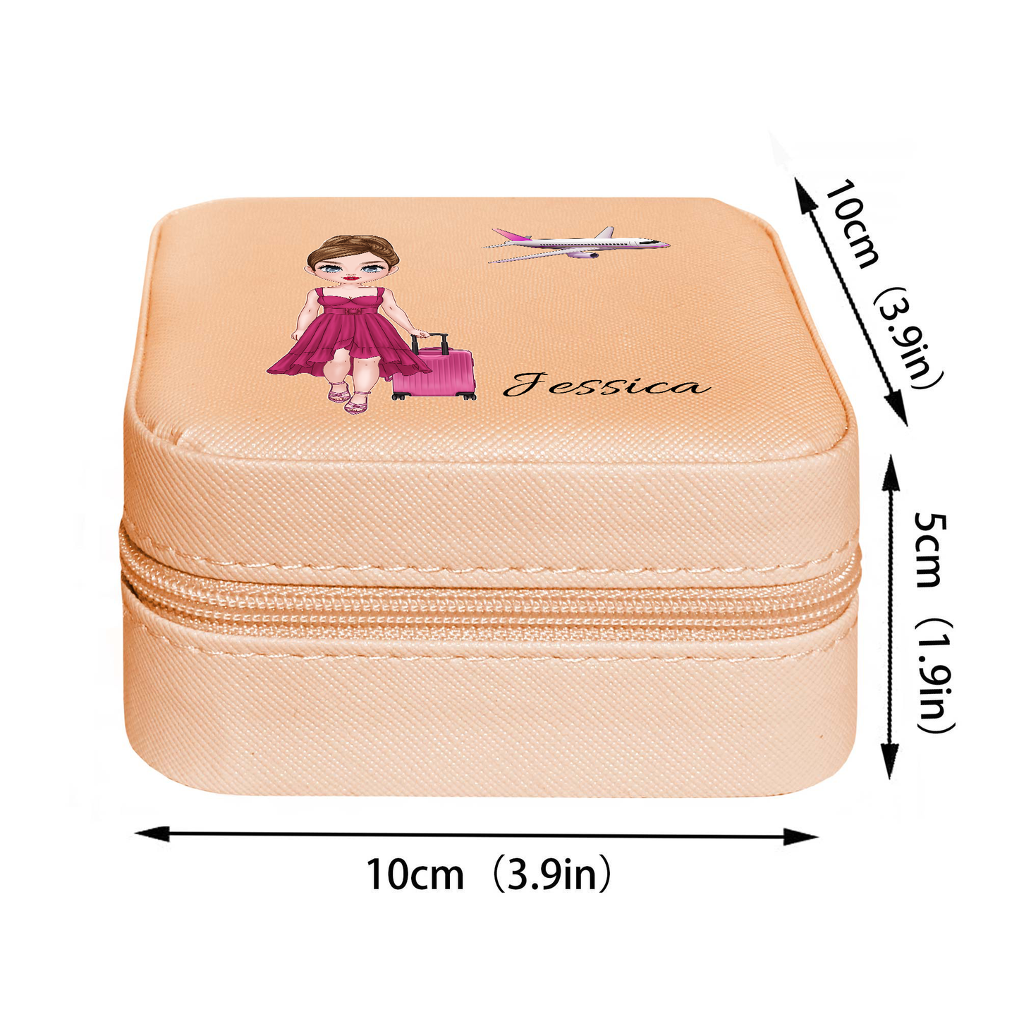 Mini Travel Jewelry Box, Gift for Woman & Girls for Travel Lover