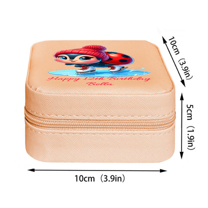 Mini Travel Jewelry Box, Birthday Gift for Woman & Girls JB005