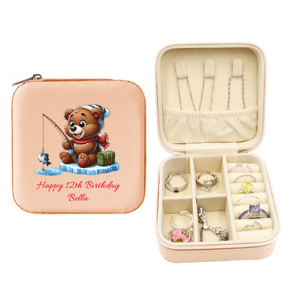 Mini Travel Jewelry Box, Birthday Gift for Woman & Girls JB006