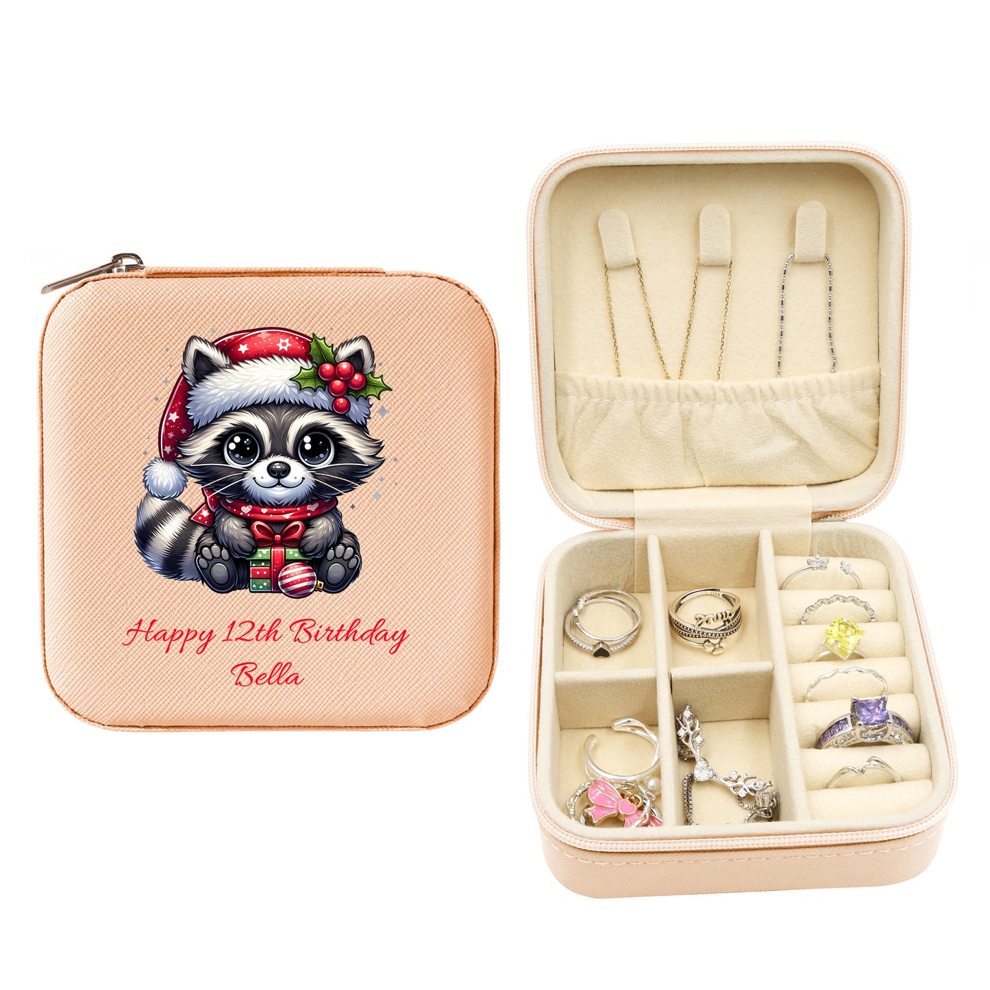 Mini Travel Jewelry Box, Birthday Gift for Woman & Girls JB009